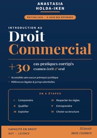 Introduction au droit commercial: +30 cas pratiques corrigés cover