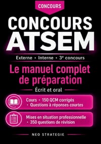 Concours ATSEM Externe - Interne - 3e concours: Le manuel complet de préparation Écrit et oral cover