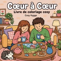 Coeur à coeur: Livre de coloriage cosy cover