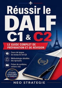 Réussir le DALF C1 & C2: Le guide complet de préparation et de révision. Cours de langue de niveau C1 et C2, méthodologie détaillée des épreuves, fich cover