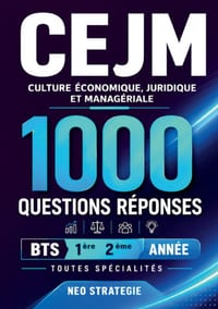 CEJM Culture économique, juridique et managériale 1000 questions-réponses: BTS 1re et 2e année Toutes spécialités cover