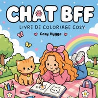 Chat BFF: Livre de coloriage cosy cover