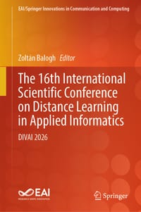 The 16th International Scientific Conference on Distance Learning in Applied Informatics: Divai 2026 cover