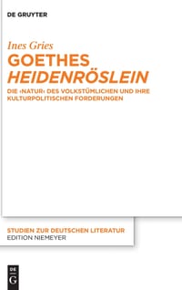 Goethes >Heidenröslein: Die >Natur cover