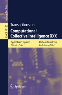 Transactions on Computational Collective Intelligence XXX cover