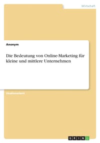 Die Bedeutung von Online-Marketing für kleine und mittlere Unternehmen cover