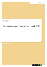 Das Management Commentary nach IFRS cover