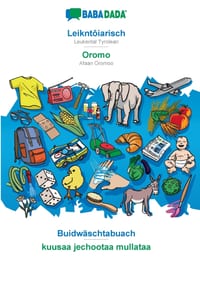 Leikntôiarisch - Oromo, Buidwäschtabuach: BABADADA Leukental Tyrolean - Afaan Oromoo, visual dictionary cover