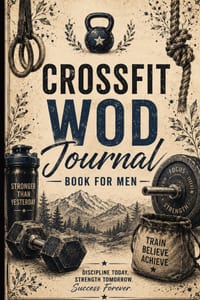 CrossFit WOD Journal Book for Men: CrossFit WOD Journal Book for Men: Guided Workout Journal with Strength Logs, PR Tracker & Inspirational CrossFit Q cover