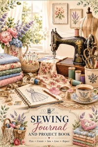 Sewing Journal and Project Book: A Guided Sewing Project Journal with Inspirational Sewing Quotes, Pattern Trackers, Fabric Logs, Project Planning Pag cover