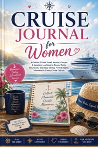 Cruise Journal for Women: A Guided Cruise Travel Journal, Planner & Vacation Log Book to Record Ports, Excursions, Sea Days, Dining, Formal Nights, Me cover