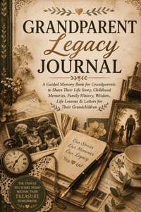 Grandparent Legacy Journal: A Guided Memory Book for Grandparents to Share Their Life Story, Childhood Memories, Family History, Wisdom, Life Lessons cover