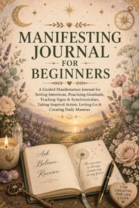 Manifesting Journal for Beginners: A Guided Manifestation Journal for Setting Intentions, Practicing Gratitude, Tracking Signs & Synchronicities, Taki cover