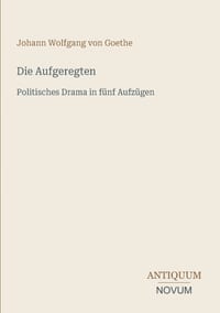Die Aufgeregten: Politisches Drama in fünf Aufzügen cover