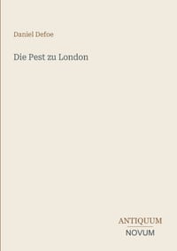 Die Pest zu London cover