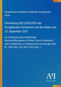 Verordnung (EU) 2023/2053 des Europäischen Parlaments und des Rates vom 13. September 2023: zur Festlegung eines mehrjährigen Bewirtschaftungsplans fü cover