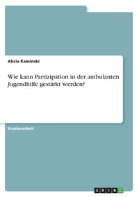 Wie kann Partizipation in der ambulanten Jugendhilfe gestärkt werden? cover