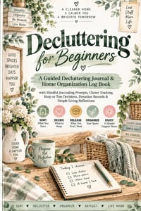 Decluttering for Beginners: A Guided Decluttering Journal & Home Organization Log Book with Mindful Journaling Prompts, Clutter Tracking, Keep or Toss cover