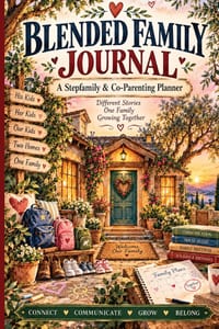 Blended Family Journal: A Stepfamily & Co-Parenting Planner for Kids' Schedules, House Rules, Family Meetings, Communication, Holidays, Weekly Check-I cover