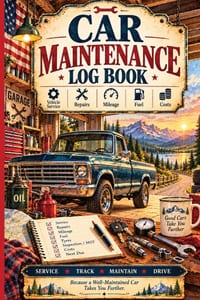 Car Maintenance Log Book: A Vehicle Maintenance & Service Record Book for Repairs, Mileage, Oil Changes, Fuel, MPG, Tyres, Costs, Inspections & Auto R cover