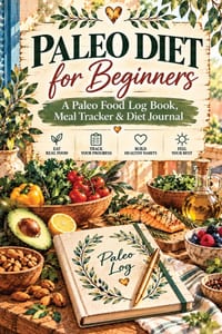 Paleo Diet for Beginners: A Paleo Food Log Book, Meal Tracker & Diet Journal for Tracking Meals, Nutrition, Energy, Digestion, Cravings, Weight, Measu cover