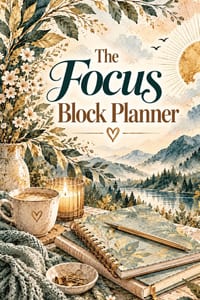 The Focus Block Planner: A Productivity Planner & Work Journal for Time Blocking, Daily Priorities, Distraction Tracking, Focused Work Sessions, Goal cover