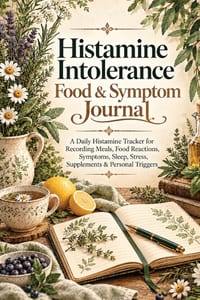 Histamine Intolerance Food & Symptom Journal: A Daily Histamine Tracker for Recording Meals, Food Reactions, Symptoms, Sleep, Stress, Supplements & Pe cover