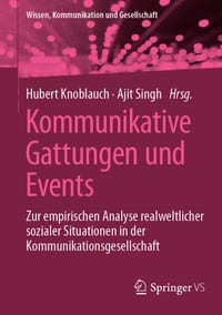 Kommunikative Gattungen Und Events: Zur Empirischen Analyse Realweltlicher Sozialer Situationen in Der Kommunikationsgesellschaft cover