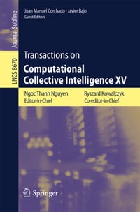 Transactions on Computational Collective Intelligence XV cover