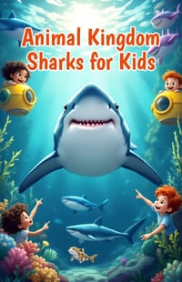 Animal Kingdom Sharks for Kids: Fun Facts About Great Whites, Hammerheads, Ocean Life, and Over 400 Species for Young Readers cover
