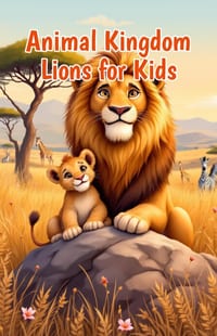 Animal Kingdom Lions for Kids: 100+ Fun Facts About Lion Prides, Cubs, Hunting, Habitat, and Wildlife Conservation cover