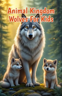 Animal Kingdom Wolves for Kids: Pack Life, Arctic Wolves, Pups, Howling, Hunting, Species, Conservation and Wild Habitat Facts cover