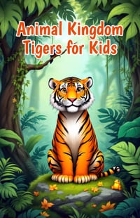 Animal Kingdom Tigers for Kids: Fascinating Facts About Big Cats, Cubs, Subspecies, Habitats, Hunting, and Conservation for Young Wildlife Explorers cover