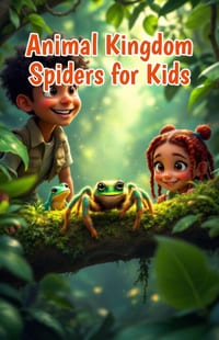 Animal Kingdom Spiders for Kids: Fun Facts About Webs, Venom, Tarantulas, Silk, Hunting, and Life Cycles for Young Readers cover