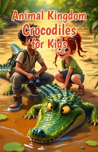 Animal Kingdom Crocodiles for Kids: Fun Facts About Crocodile Habitats, Hunting, Species, and Survival for Young Wildlife Explorers Ages 6-12 cover