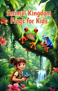 Animal Kingdom Frogs for Kids: Amazing Facts, Life Cycle, Poison Dart Species, and Wildlife Discoveries for Young Nature Explorers cover