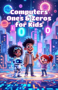 Computers Ones and Zeros for Kids: How Binary Code Works - A STEM Guide for Ages 8-12 to Understand Data, Digits, and How Machines Think cover