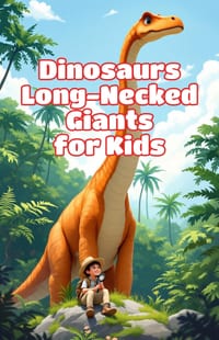 Dinosaurs Long-Necked Giants for Kids: Amazing Sauropod Facts, Prehistoric Science, and True Stories of Earth's Largest Plant-Eating Creatures cover