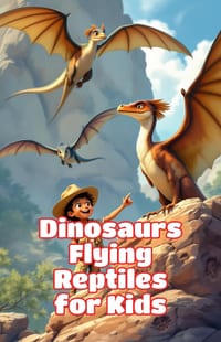 Dinosaurs Flying Reptiles for Kids: Pterosaurs Pterodactyl Quetzalcoatlus Prehistoric Sky Creatures Fossils Paleontology Science Nonfiction Ages 6 8 1 cover