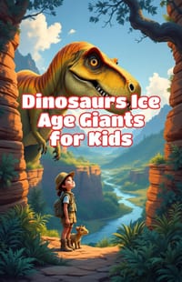 Dinosaurs Ice Age Giants for Kids: Woolly Mammoths, Saber-Tooth Cats, Dire Wolves, Megafauna Facts and Prehistoric Animals of the Pleistocene Epoch cover