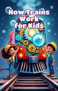 How Trains Work for Kids: Steam Engines, Bullet Trains, Locomotives & Railroads Explained for Early Readers Ages 4-8 cover