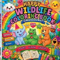 Happy Wildlife Coloring Book: JoyMind Storyline Book 1 cover