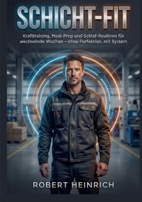 Schicht-Fit: Krafttraining, Meal-Prep und Schlaf-Routinen für wechselnde Wochen ohne Perfektion, mit System cover