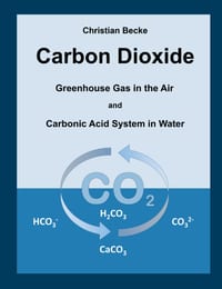 Carbon Dioxide: CO2 Greenhouse Gas in the Air and Carbonic Acid System in Water cover
