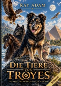 Die Tiere von Troyes: Der vollständige Roman mit 137 Aquarellillustrationen cover