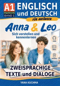 Anna & Leo - Sich vorstellen und kennenlernen. Englisch und Deutsch für Anfänger (A1) - Integrationsreihe. Band 1: Zweisprachige Texte und Dialoge mit cover