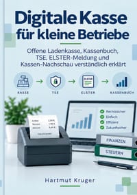 Digitale Kasse für kleine Betriebe: Offene Ladenkasse, Kassenbuch, TSE, ELSTER-Meldung und Kassen-Nachschau verständlich erklärt cover