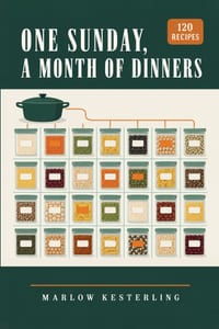 One Sunday, a Month of Dinners cover