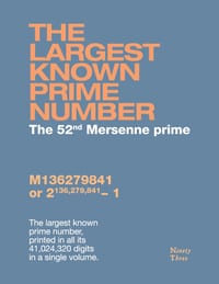 The largest known prime number cover