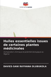 Huiles essentielles issues de certaines plantes médicinales cover